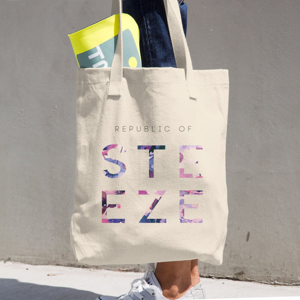 Floral Steeze Cotton Tote Bag