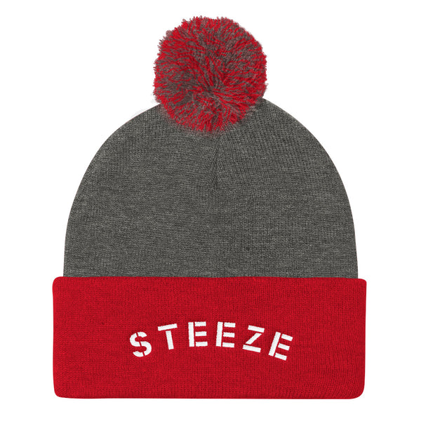 S T E E Z E Pom Pom Knit Cap