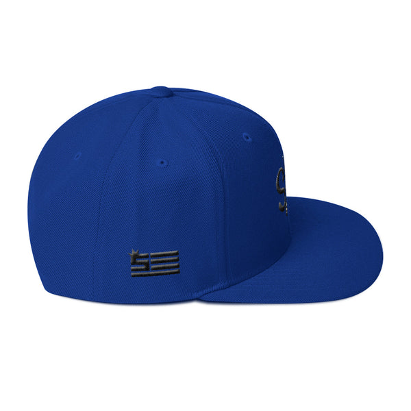 Steezy! BLACK 3D Embroidery Snapback Hat