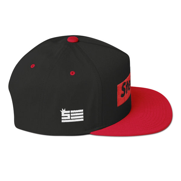 Steeze Candy Bar Logo - 5 Panel Snapback Red w/ White lettering