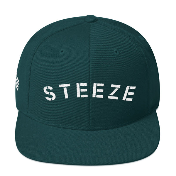 S T E E Z E - Wool 5 Panel Snapback Hat