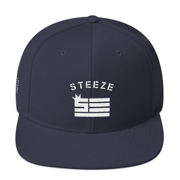 Steeze Flag Wool 5 Panel Snapback Hat