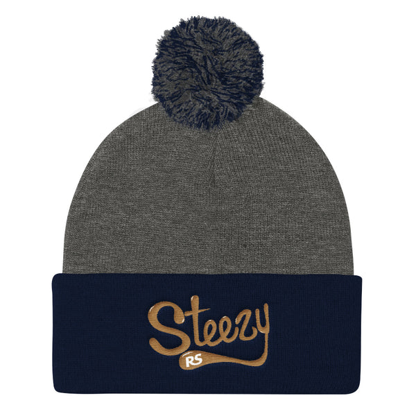 Steezy! Pom Pom Knit Cap