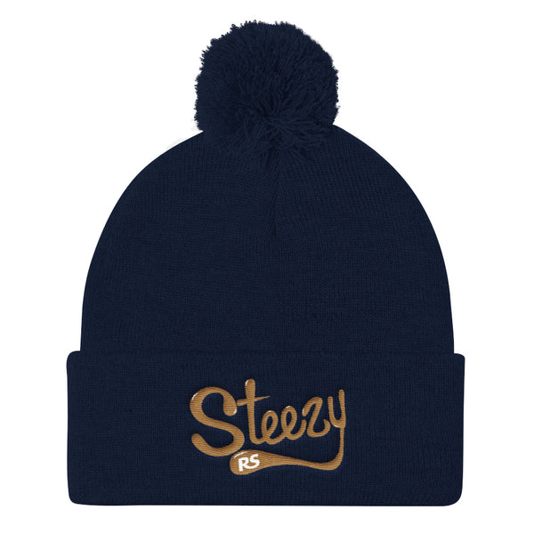 Steezy! Pom Pom Knit Cap