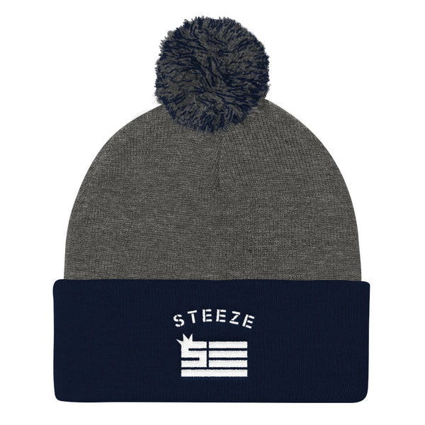 S T E E Z E Flag Pom Pom Knit Cap