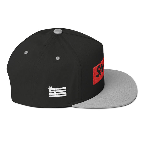 Steeze Candy Bar Logo - 5 Panel Snapback Red w/ White lettering