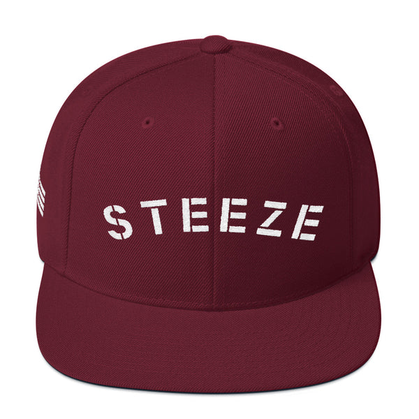 S T E E Z E - Wool 5 Panel Snapback Hat