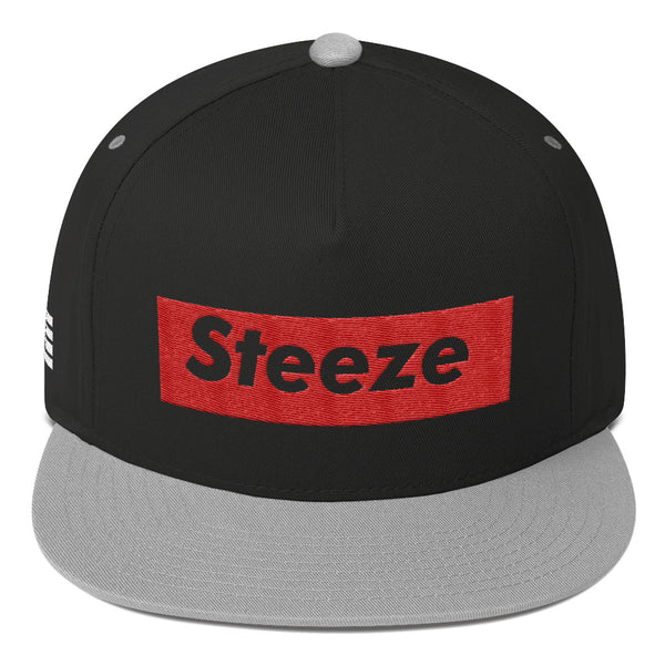 Steeze Candy Bar Logo - 5 Panel Snapback Red w/ White lettering