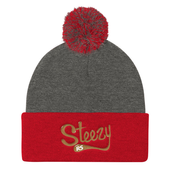 Steezy! Pom Pom Knit Cap
