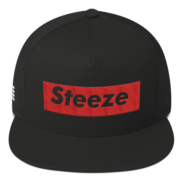 Steeze Candy Bar Logo - 5 Panel Snapback Red w/ White lettering